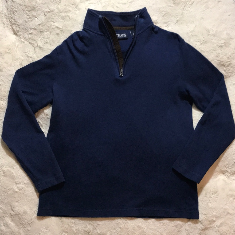 Men's CHAPS Navy Quarter Zip Pullover